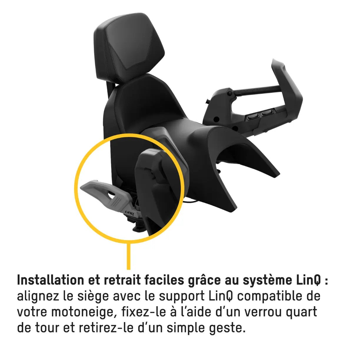 Siège passager Ski-Doo haut de gamme chauffant pour sentier