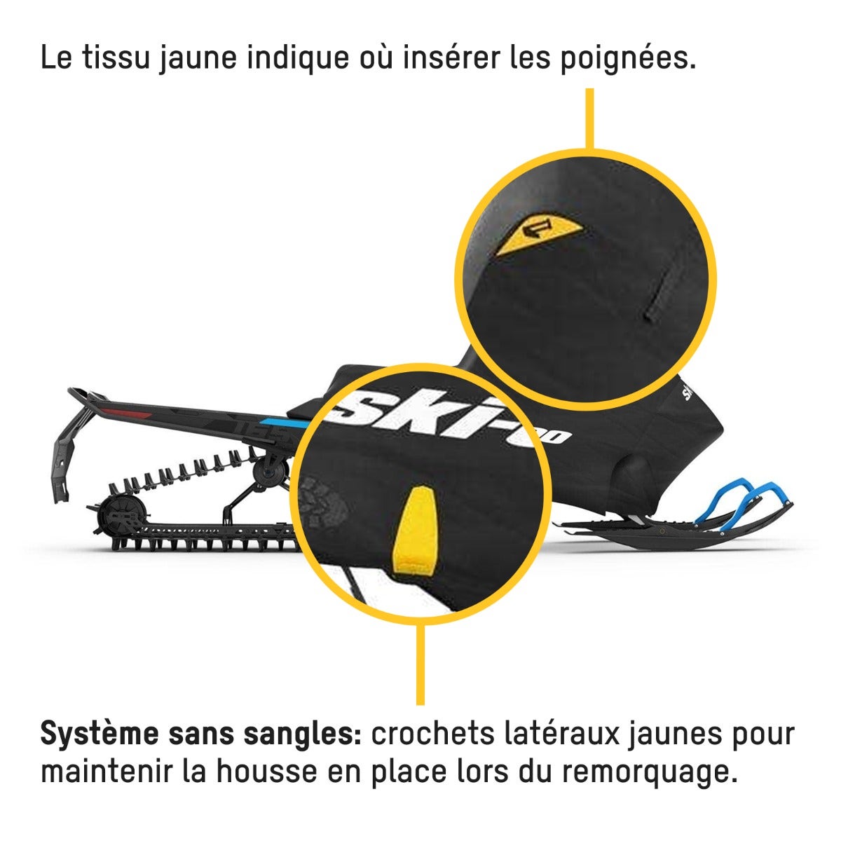 Ski-Doo Ride On Cover (ROC) System for snowmobile