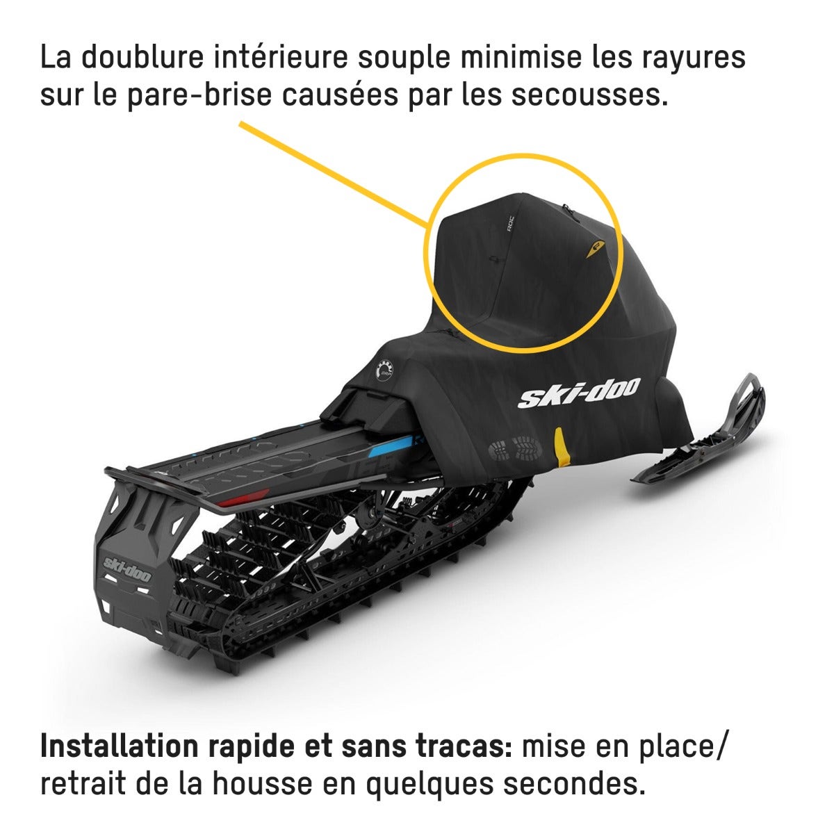 Ski-Doo Ride On Cover (ROC) System for snowmobile