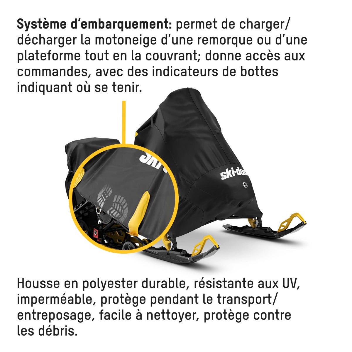 Ski-Doo Système d'embarquement avec housse pour motoneige (ROC) REV Gen5 Grand Touring LE et Luxury