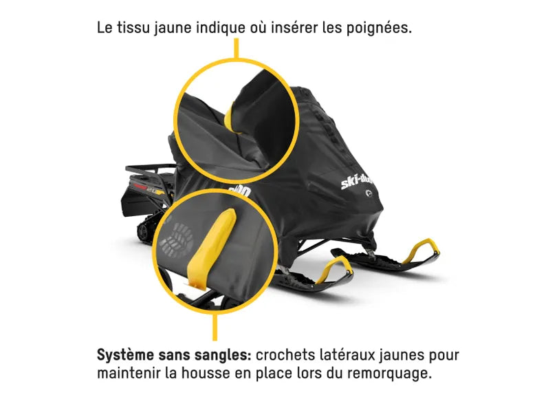 Système de housse Ride-on-cover (ROC) avec Rap-Clip Ski-Doo
