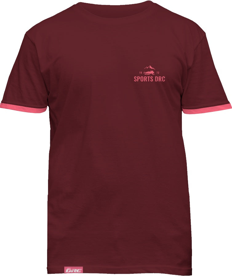 T-SHIRT BORDEAUX/ROSE DRC