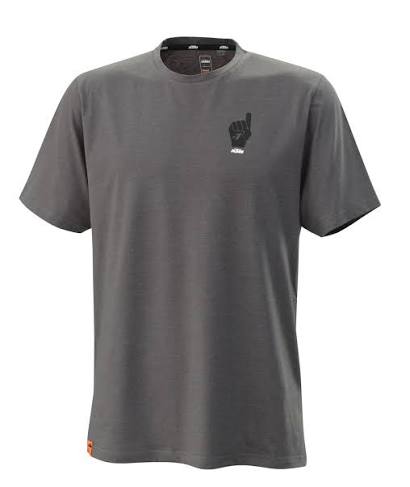 T-shirt motocross lifestyle gris