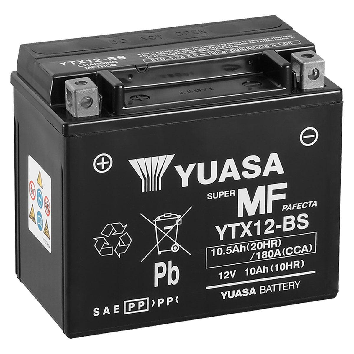Yuasa Battery - YTX12 - AGM, Factory Activated*
