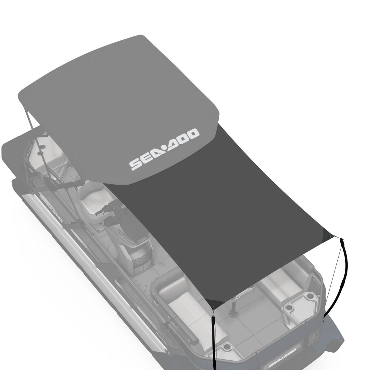 Sea-Doo Extension de voile d'ombrage pour Toit Bimini 21 pi pour ponton Switch