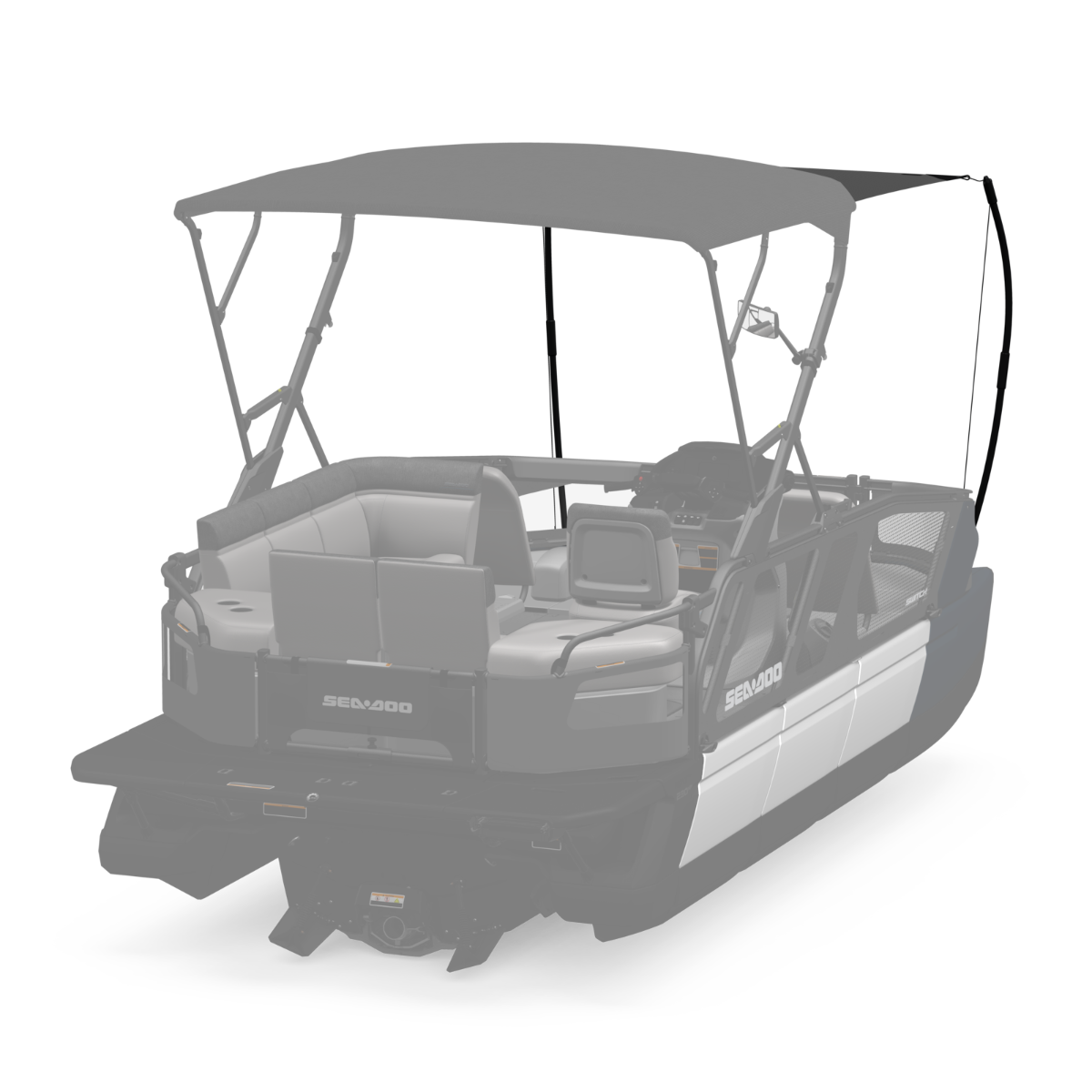 Sea-Doo Extension de voile d'ombrage pour Toit Bimini 18 pi pour ponton Switch