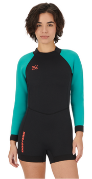 Women's 2mm Shorty Wetsuit Long Sleeves