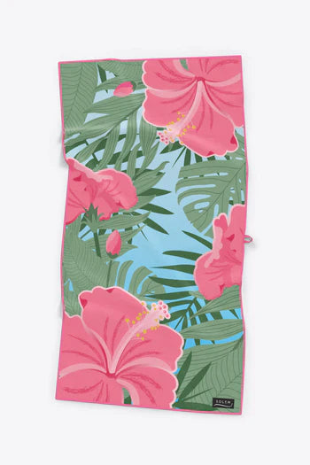 Serviette Microfibre Solem Fleurs des Îles XL