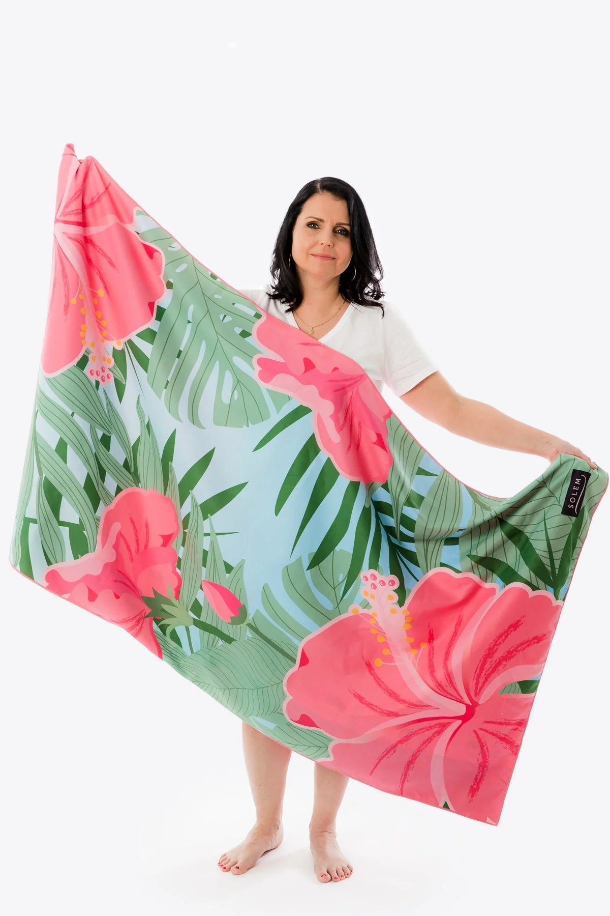 Serviette Microfibre Solem Fleurs des Îles XL