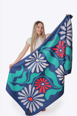 Serviette Microfibre Solem Retro Bloom XL
