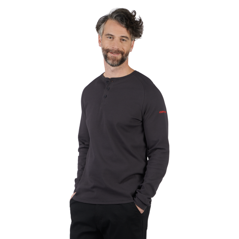 Tricot texturé à manches longues pour homme