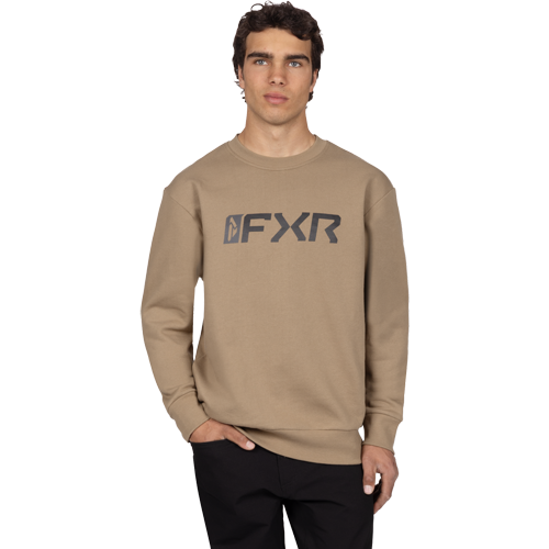 FXR Mitered Cotton Crewneck Sweatshirt